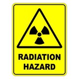 Radiation Hazard Warning Safety Sign